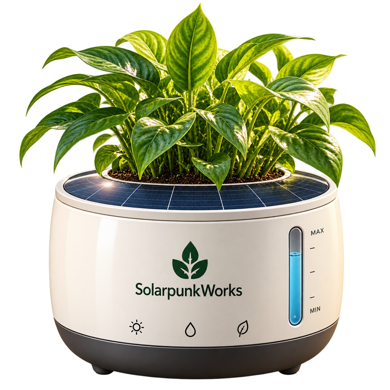 Solar Self-Watering Pot